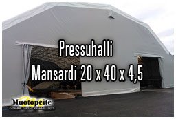Pressuhalli Mansardi 25x40x4,5