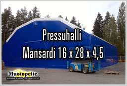 Pressuhalli Mansardi 16x28x4,5